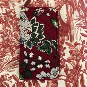 Vera Bradley Bordeaux Blooms Wallet